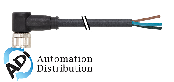 Murrelektronik 7000-08951-6951000 m8 female 90?? with cable, pur 5x0.25 bk ul 10m