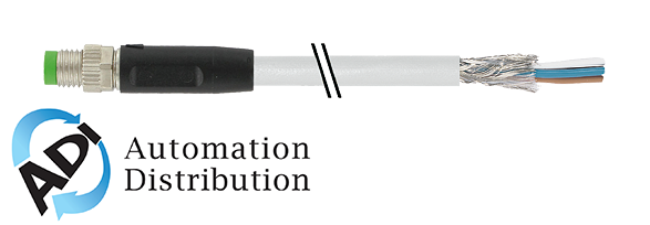 Murrelektronik 7000-08711-2410500 m8 male 0?? , shielded, pur 4x0.34 shielded gray, ul/csa, drag ch 5m