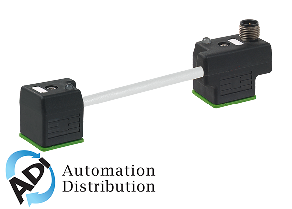Murrelektronik 7000-41541-2260000 msud dbl valve plug m12 male on top 18mm, pur 3x0.75 gray, 0m