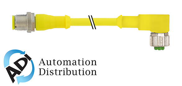 Murrelektronik 7030-40141-1260200 m12 male 0?? / m12 female 90?? aida, pur 5x0.34 ye ul/csa+drag chain 2m