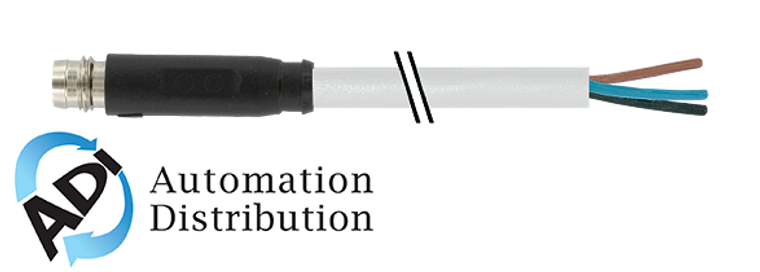 Murrelektronik 7000-08171-2510750 m8 male snap-in 0??, pur 4x0.25 gray, robot, drag ch 7.5m