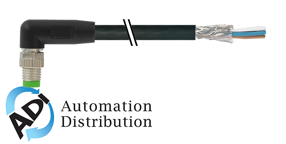 Murrelektronik 7000-08731-6410500 m8 male 90?? , shielded, pur 4x0.34 shielded black ul/csa, drag ch 5m