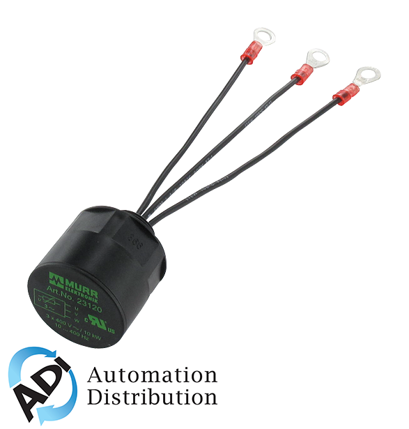 Murrelektronik 23144 motor suppressor, varistor, 3x400vac/20kw, rc3rg-vg-3x400/20k