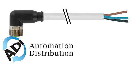 Murrelektronik 7000-08101-2510750 m8 female 90?? with cable, pur 4x0.25 gy ul/csa+robot+drag chain 7.5m