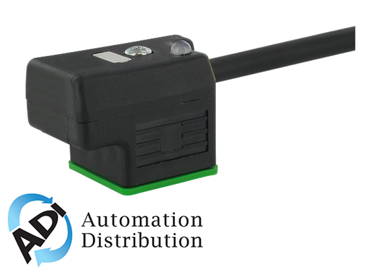 Murrelektronik 7000-18221-6360150 msud valve plug form a power reducer 60/40, pur 3x0.75 black ul/csa, drag ch 1.5m
