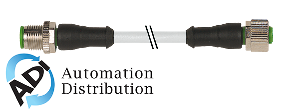Murrelektronik 7000-46001-4141200 m12 male 0?? / m12 female 0?? cube 67, pur 2x0,5 gray, ul/csa, drag ch 12m