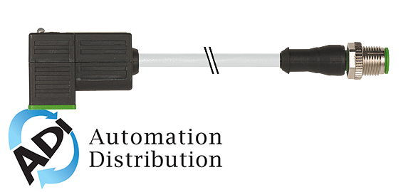 Murrelektronik 7000-41081-2260750 m12 male 0?? / msud valve plug form c 8 mm, pur 3x0.75 gray, 7.5m