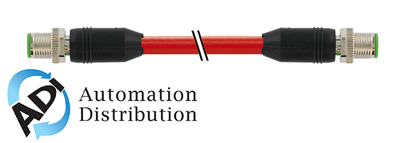Murrelektronik 7000-44511-7920200 m12 male 0?? / m12 male, 0??, shielded, ethernet, pur 2x2xawg22 shielded rd ul,csa+dragchain 2m