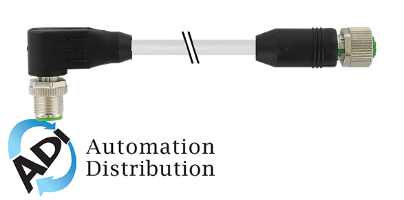 Murrelektronik 7700-48031-U2H0030 m12 male 90?? / m12 female 0??, tpe 8x22awg gy ul/csa, itc/pltc 0.3m