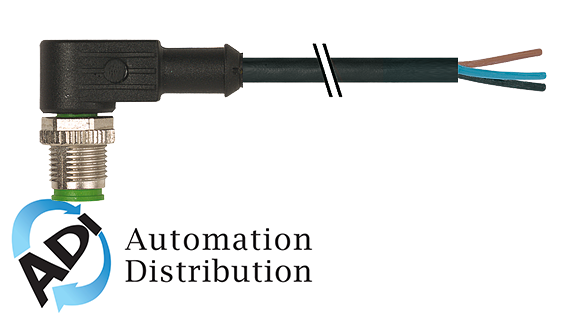 Murrelektronik 7000-12121-6351000 m12 male 90?? with cable, pur 5x0.34 bk ul/csa+drag chain 10m