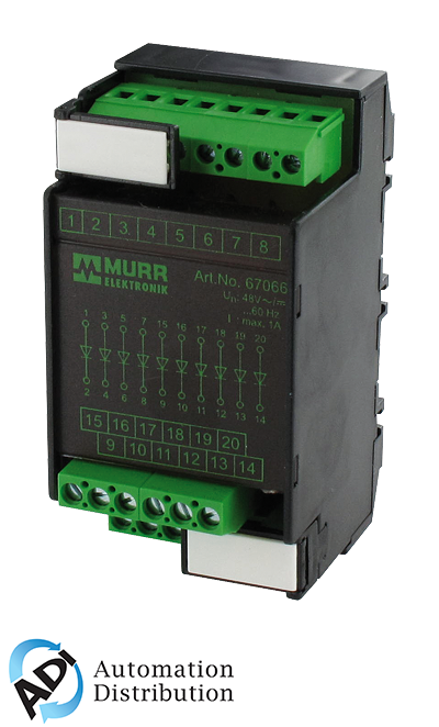 Murrelektronik 67057 mks - d 20/1300-1 p diode modules, mounting rail / screw-type terminal