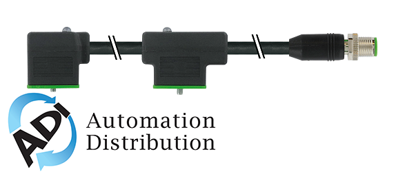 Murrelektronik 7000-41611-6370260 m12 male 0?? / msud double valve plug form a 18mm, pur 4x0.75 bk ul/csa+drag chain 2,6m