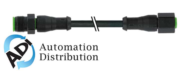 Murrelektronik 7003-40048-8280200 m12 sc male 0?? / m12 female 0??, fep-jb 5x0,38 bk 2m
