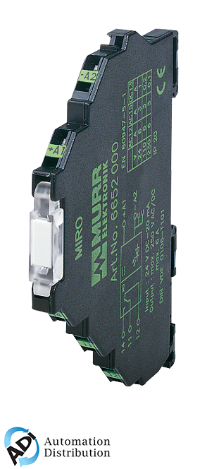 Murrelektronik 6652556 miro 6.2 opto-coupler module, in: 130 vac/dc - out: 250 vac / 0,5a, 6,2 mm spring clamp