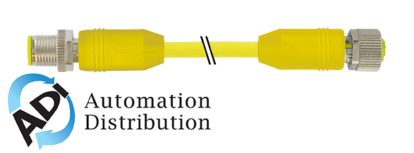 Murrelektronik 7030-48001-1140100 m12 male 0?? / m12 female 0?? aida, pur 8x0.25 ye ul/csa+drag chain 1m