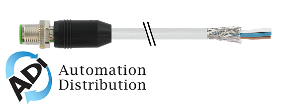 Murrelektronik 7000-13101-3491000 m12 male 0?? shielded with cable, pur 5x0.34 shielded gy 10m