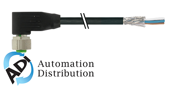 Murrelektronik 7000-17141-7170200 m12 female 90?? shielded, pur 8x0,25 shielded black ul/csa, drag ch 2m