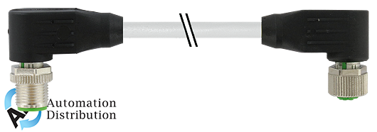 Murrelektronik 7000-48021-2920100 m12 male 90?? / m12 female 90?? 8 pole, pur 8x0,25 gray, drag ch 1m