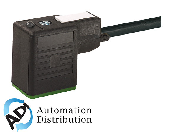 Murrelektronik 7000-11081-6262000 msud valve plug form bi 11mm, pur 3x0.75 black 20m