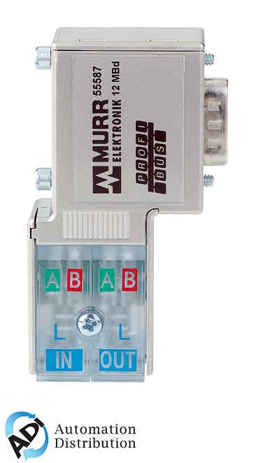 Murrelektronik 55585 profibus-plug-male (sub-d) 90??, cut clamp for rigid and flexible wires