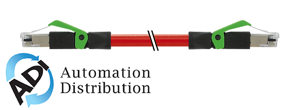 Murrelektronik 7000-74301-7920200 rj45 male 0?? / rj45 male 0?? shielded ethernet, pur 2x2xawg22 shielded rd ul/csa+dragchain 2m