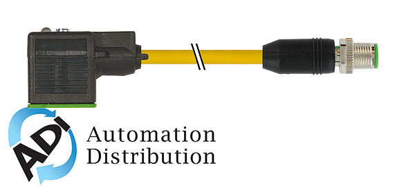 Murrelektronik 7000-41911-0370150 m12male 0??/msud valve plug form a 18mm amplifier, pur 4x0.75 yellow, ul/csa, drag ch 1.5m
