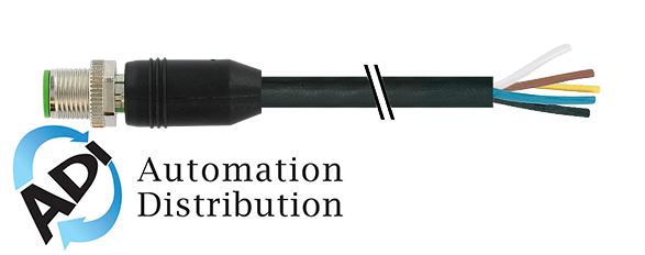 Murrelektronik 7000-19301-7060300 m12 st. ger. geschirmt mit freiem ltg.-ende, pur 12x0,14 geschirmt sw ul,csa+schleppk. 3m