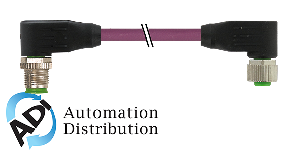 Murrelektronik 7000-40551-8030400 m12 male 90?? / m12 female 90?? canopen/devicenet, pur awg24+awg22 shielded vt ul/csa+drag ch. 4m