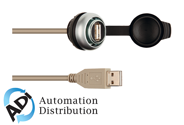 Murrelektronik 4000-73000-0180000 msdd pass-through usb 3.0 form a, 2.0 m