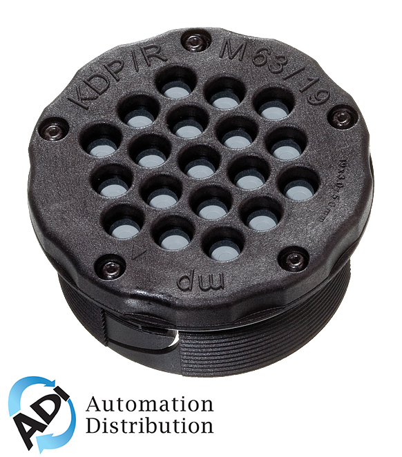 Murrelektronik 4000-70703-0630130 modlink msdd cable entry system, kdp/r, cable entry plate round m63/13, for cable ?ú?ÿ 3 - 5,5 mm (6x), 3,5 - 6,5 mm (6x), 6 - 10 mm (1x)