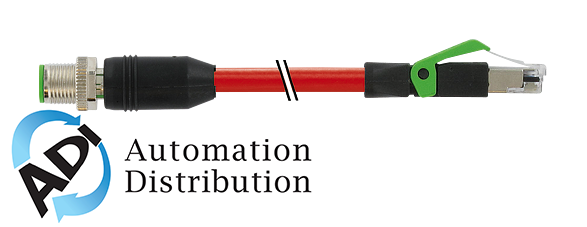Murrelektronik 7000-44711-7920400 m12 male 0?? / rj45 male 0?? shielded ethernet, pur 2x2xawg22 shielded rd ul/csa+dragchain 4m