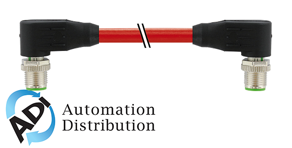 Murrelektronik 7000-44561-7920500 m12 male 90?? / m12 male, 90??, shielded, ethernet, pur 2x2xawg22 shielded rd ul/csa+dragchain 5m