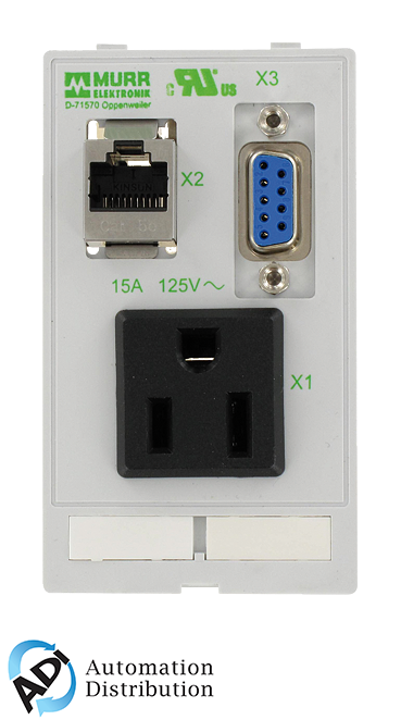 Murrelektronik 4000-68000-4010000 modlink msdd single combi insert usa nema 5-15, 1xsud-d9 female/female + 1xrj45 female/female