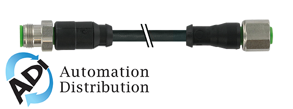 Murrelektronik 7072-40021-7371000 m12 xtreme male 0?? / m12 female 0??, pur 4x0,5 black ul/csa, drag ch 10.0m