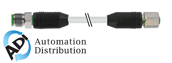 Murrelektronik 7004-48001-2920300 m12 male 0?? / m12 female 0?? v4a, pur 8x0.25 gy drag chain 3m