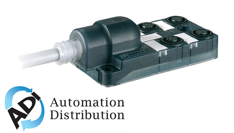 Murrelektronik 8000-84412-3330500 exact12, 4xm12, 4 pole moulded cable, 5.0m pur/pvc 4x0.34+3x0.75, w.o. led's