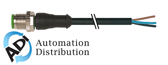 Murrelektronik 7000-12021-6541500 m12 male 0?? with cable, pur 4x0.34 bk ul/csa+robot+drag chain 15m