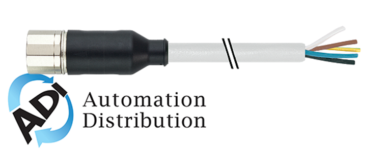 Murrelektronik 7000-23031-3550500 m23 female 0?? with cable, pur 6x0.34+3x0.75 gy drag chain 5m