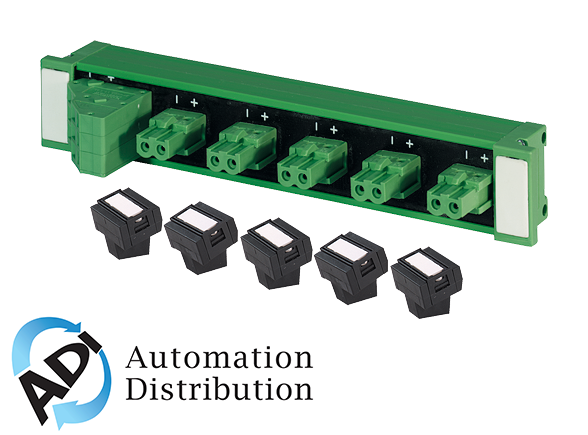 Murrelektronik 55605 masi20 installation technology, distributor as-i and extern power, 3 potentials, as-interface bus- and powerdistributor, incl. 5 screw terminal