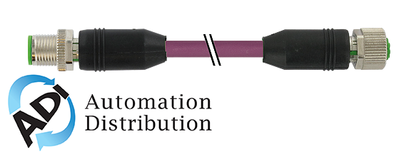Murrelektronik 7000-44001-8411500 m12 male 0??/m12 female 0?? shielded b-cod.profibus, pur 1x2xawg24 shielded vt ul/csa+dragchain 15m