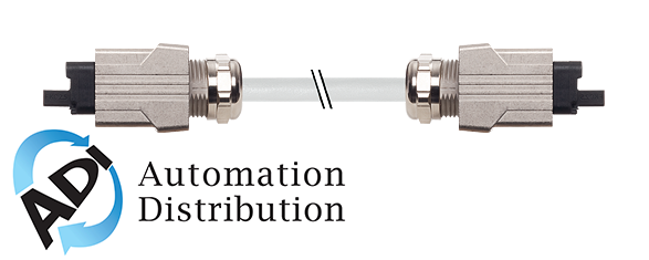 Murrelektronik 7000-99641-9620030 push pull power connecting cable, purz 5x2.5 gray, 0.3m