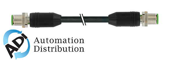 Murrelektronik 7000-47001-8050500 m12 male 0?? / m12 male 0?? shielded y-cod. hybrid, pur 4xawg20+1x4xawg26 shielded bk ul/csa 5m