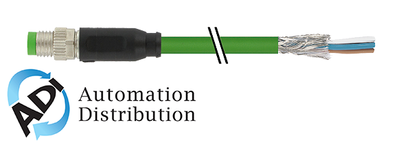 Murrelektronik 7000-08811-7912000 m8 male 0?? shielded with cable, ethercat, pur 1x4xawg26 shielded gn ul/csa+drag chain 20m