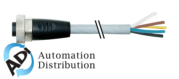 Murrelektronik 7000-78021-9610800 7/8" female 0?? with cable, pur 5x1.5 gy ul/csa+drag chain 8m