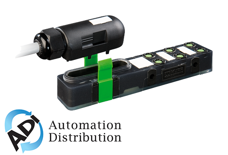 Murrelektronik 8000-86040-3560500 exact8, 6xm8, 3 pole plug. cap, spring-term., 5.0m pur 6x0,34+2x0,75, ul/csa