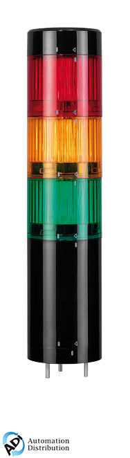 Murrelektronik 4000-76501-5310000 signal tower modlight50 pro equipped with led modules, green,amber,red, input 24vdc, protection degree ip 65