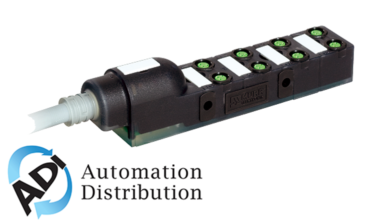 Murrelektronik 8000-88111-3951000 exact8, 8xm8, 4 pole moulded cable, 10.0m pur/pvc 16x0,34+2x0,75 npn-led's