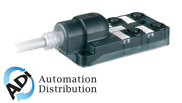 Murrelektronik 8000-84510-4481000 exact12, 4xm12, 5-pole, moulded cable, 10.0m pur 8x0,5+3x1,0, ul/csa