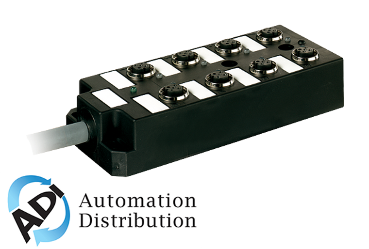 Murrelektronik 27852 passive-di0?? plastic,8xm12,5pol,pre-wired cable, 3.0m pur-jb 16*0,34+3*0,75