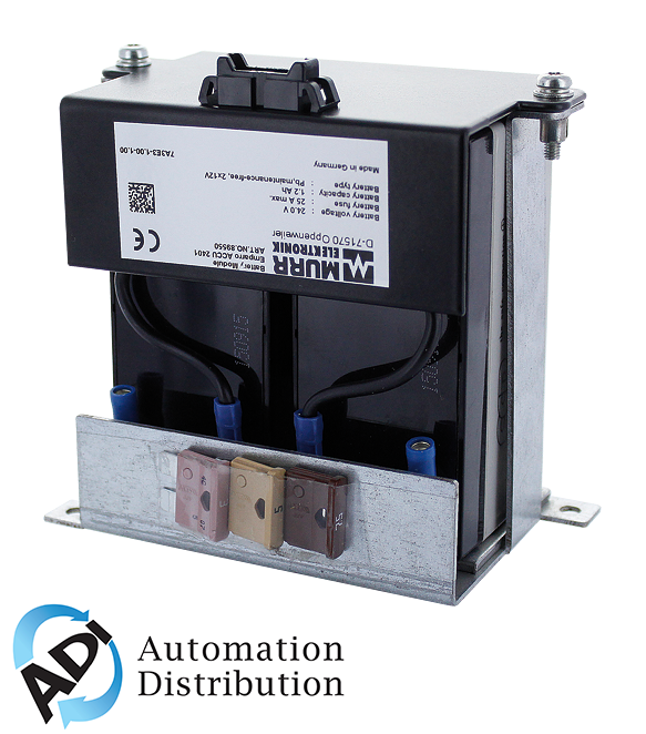 Murrelektronik 89550 emparro accu 2401, maintenance-free battery module 24v/1,2ah